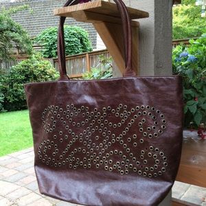 Berge tote leather Italian made